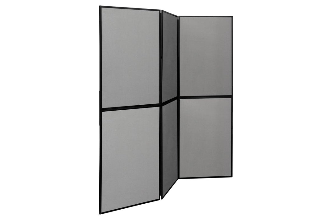 Bi-Office Exhibition System Floor Standing Display Board 6 Panel DSP330516 600 x 900 x 110mm Blue, Grey