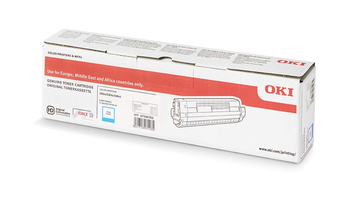 Best Value OKI C824/834/844 Cyan Toner 5K