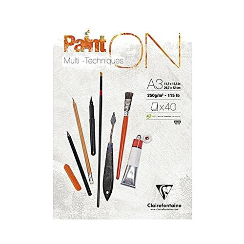 PaintOn Glued Pad A3 40sh 250gsm (Pack 2) 96536C