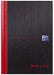 Best Value Oxford Black n' Red A5 Hardback Casebound Notebook. Ruled, 192 Page, 1 Notebook