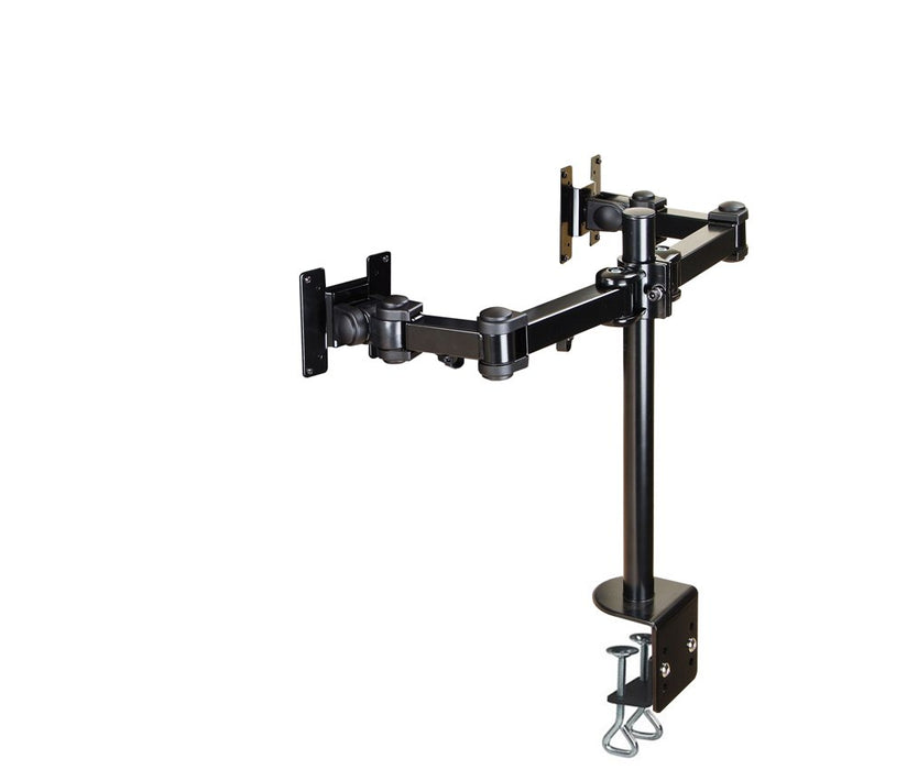 Best Value Newstar FPMA-D960D Full Motion Dual Desk Mount (clamp) for two 10-27" Monitor Screens, Height Adjustable - Black