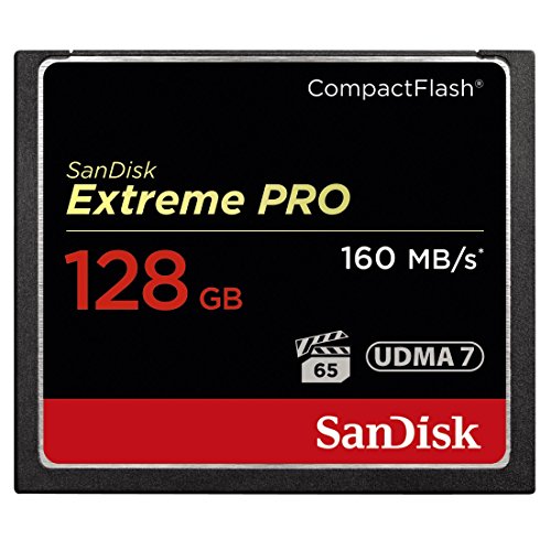 Best Value SanDisk Extreme Pro 128 GB 160 MB/s CompactFlash Memory Card - Black/Gold/Red