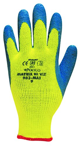 GLOVE SIZE 8 POLYCO MATRIX LATEX HI VIZ 