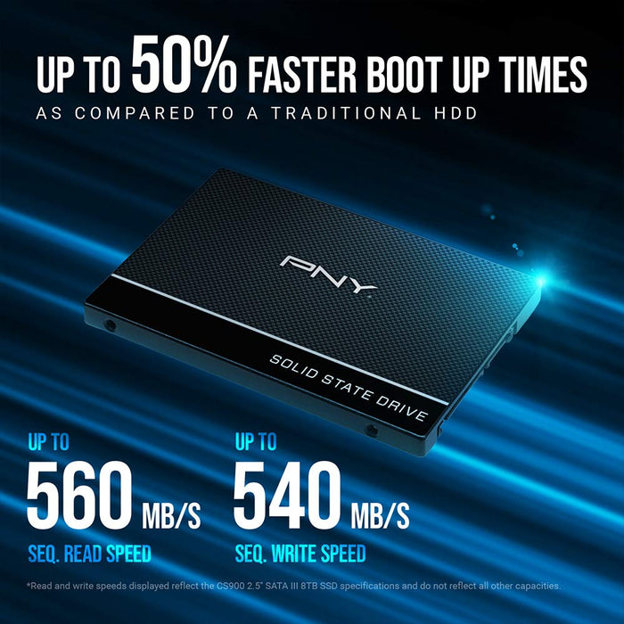 PNY CS900 - SSD - 250 GB - internal - 2.5" - SATA 6Gb/s