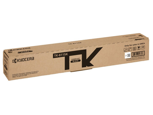 Best Value Kyocera TK-8115K Laser Toner Black Original Premium Printer Cartridge 1T02P30NL0 for Ecosys M8124, ECOSYS M8130