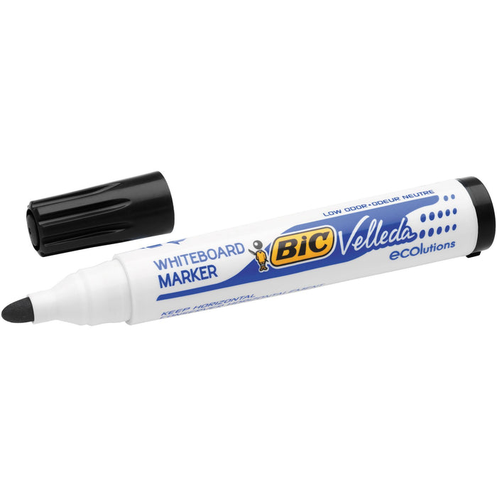 Best Value BIC Velleda 1701 ECOlutions Whiteboard Pens - Black, Box of 12