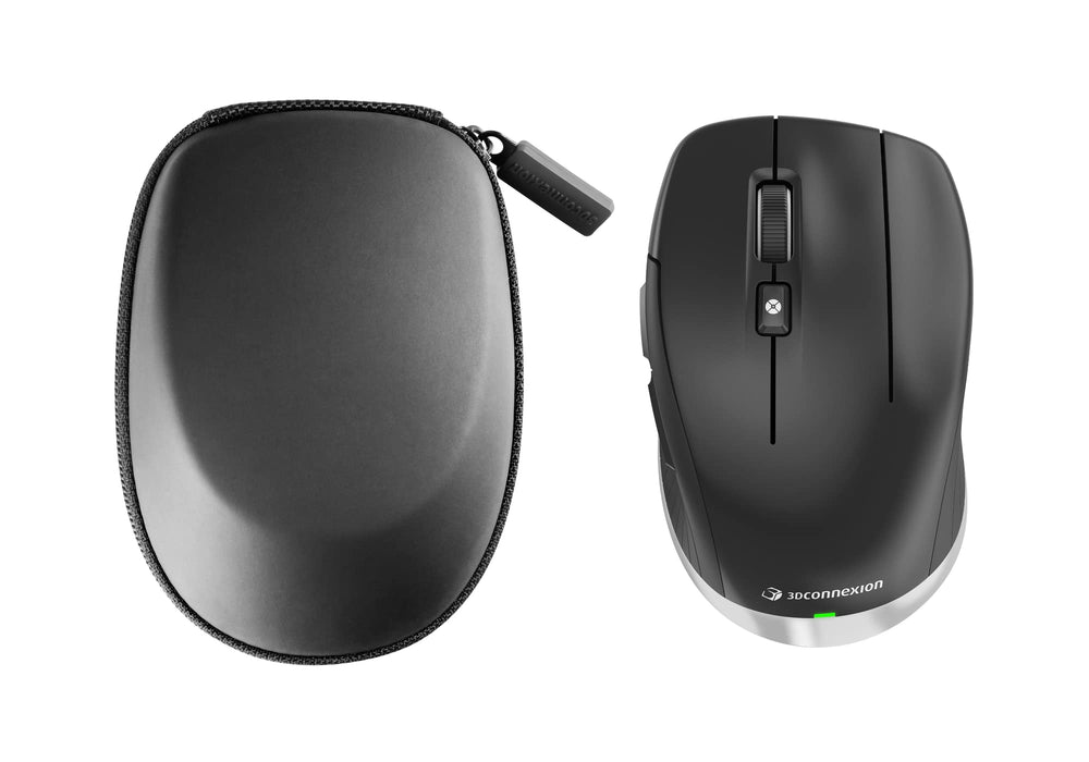 3Dconnexion CadMouse Compact - Mouse - ergonomic - optical - 7 buttons - wireless, wired - USB, Bluetooth, 2.4 GHz