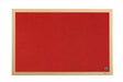 Best Value Bi-Office Earth-it Executive-Felt Board with Oak Frame, 1200x 900mm, red