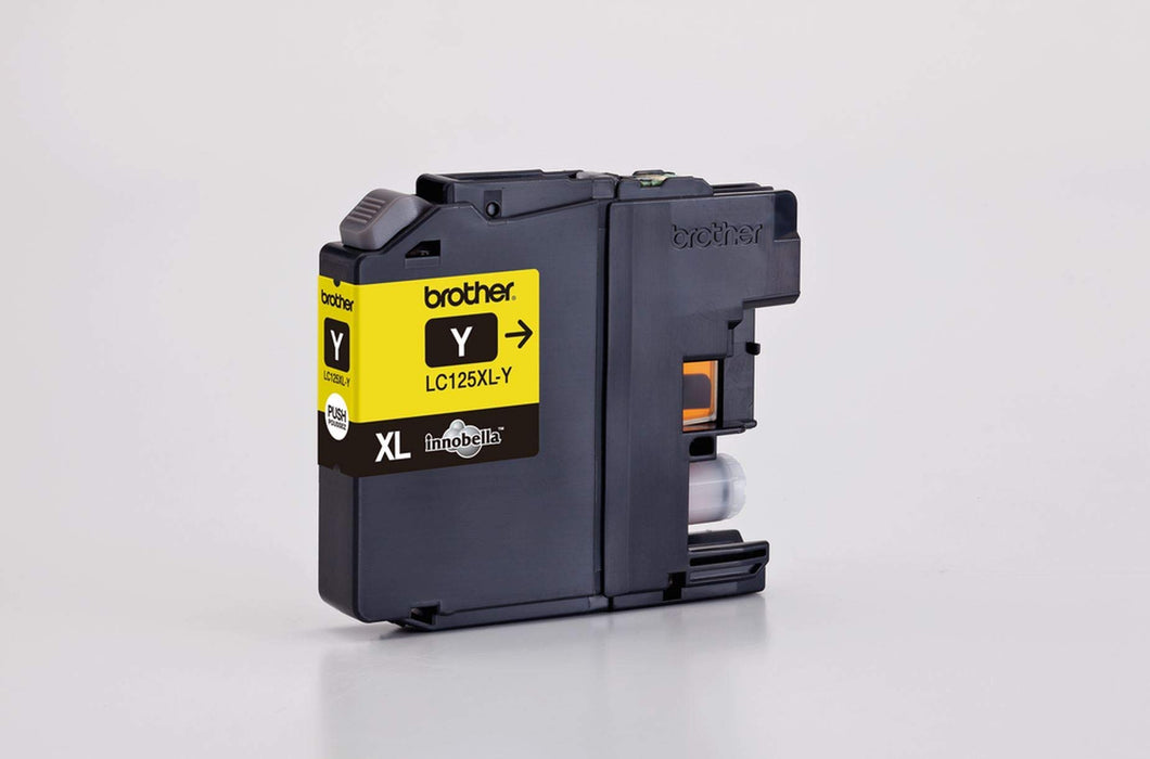 Best Value Brother LC-125XLY Inkjet Cartridge, High Yield, Yellow, Brother Genuine Supplies