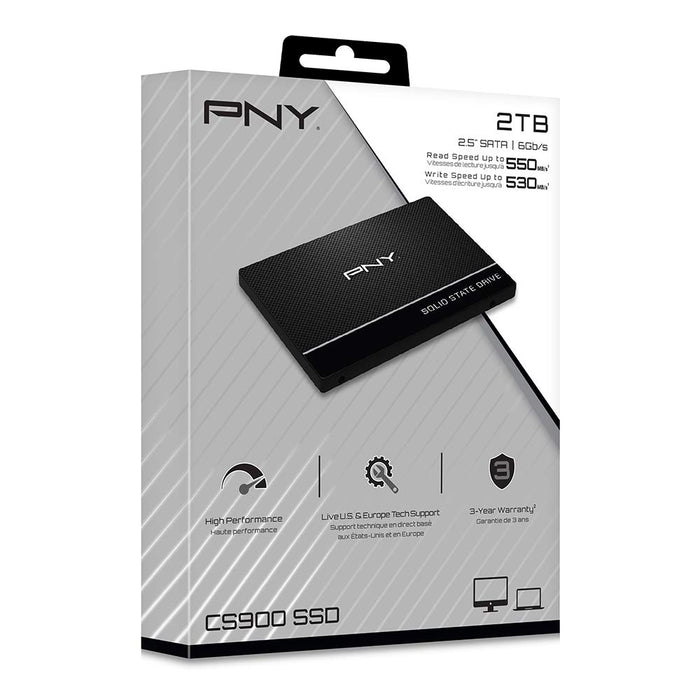 PNY CS900 - SSD - 2 TB - internal - 2.5" - SATA 6Gb/s