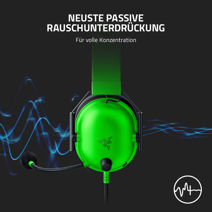 Razer BlackShark V2 X Multi-Platform Wired 3.5mm Connector Gaming Headset Green