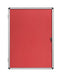 Best Value Bi-Office Enclore Display Case Felt Interior 720 x 981 mm red