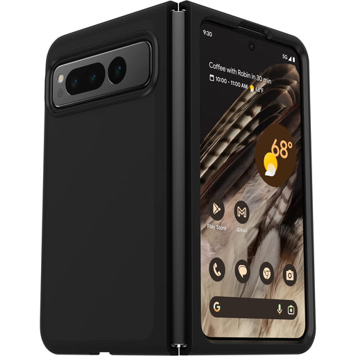 OtterBox Thin Flex Series - Back cover for mobile phone - antimicrobial - polycarbonate, synthetic rubber - black - for Google Pixel Fold