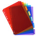 Best Value Exacompta PP Dividers, A4, 6 Parts - Multi-coloured