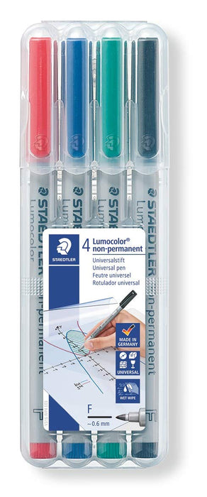 Best Value Staedtler Lumocolour Fine Point Waterbased Markers (316WP4)