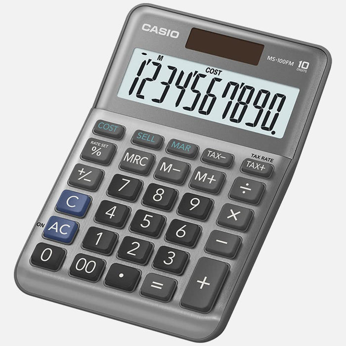 Casio MS-100FM 10 Digit Desk Calculator MS-100FM-WA-UP