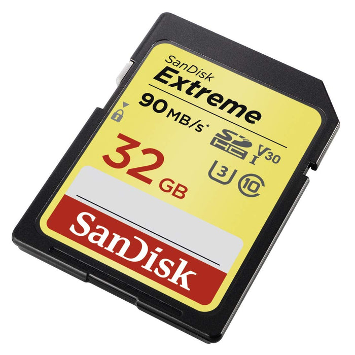 Best Value SanDisk Extreme 32GB SDHC Memory Card up to 90MB/s, Class 10, U3, V30