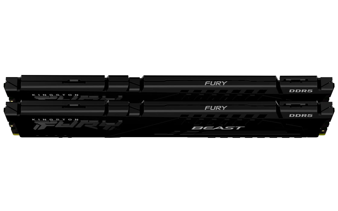 Kingston FURY Beast - DDR5 - kit - 16 GB: 2 x 8 GB - DIMM 288-pin - 6000 MHz / PC5-48000 - CL36 - 1.35 V - unbuffered - on-die ECC - black