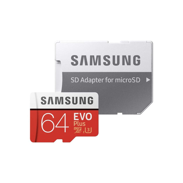 Best Value Samsung EVO Plus 64 GB microSDXC UHS-I U3 Memory Card with Adapter