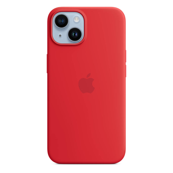 Apple - (PRODUCT) RED - back cover for mobile phone - MagSafe compatibility - silicone - red - for iPhone 14