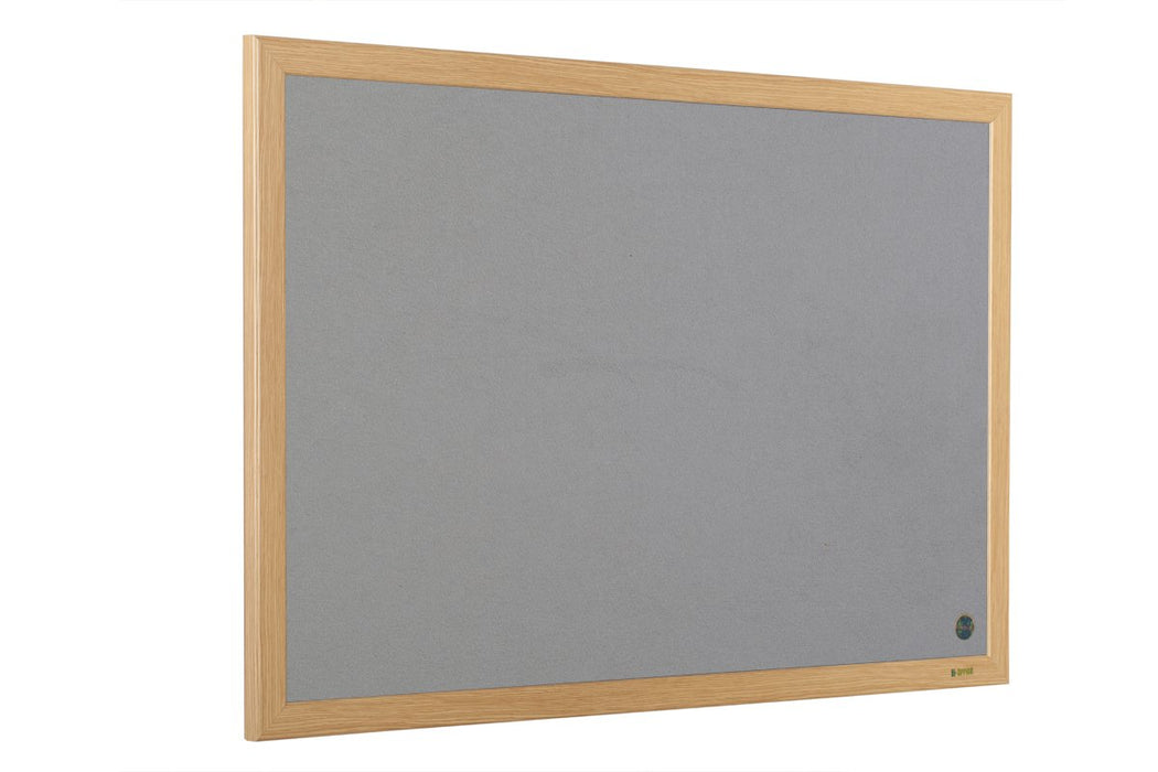 Best Value Earth-It 1200 x 900 MDF Frame Grey Felt Board Noticeboard - Home and Office