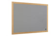 Best Value Earth-It 1200 x 900 MDF Frame Grey Felt Board Noticeboard - Home and Office