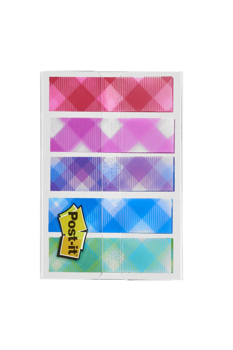 Best Value Post-it 11.9 x 43.2 mm "Gingham Pattern Collection" Patterned Flag