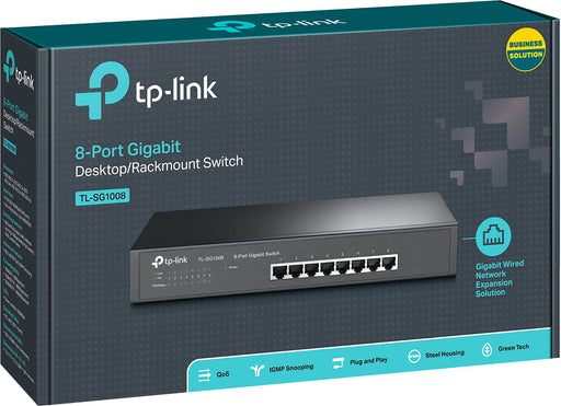 TP Link Unmanaged 8 Port Gigabit Rackmou