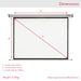 Nobo Wall Mounted Projection Screen 1902394 Format 4:3 234.5 x 176 cm