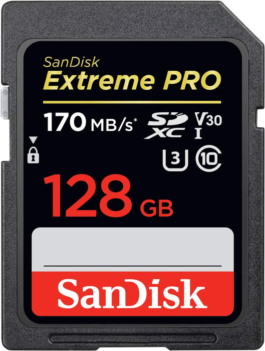 Best Value SanDisk Extreme PRO 128 GB SDXC Memory Card, Up to 170 MB/s, Class 10, U3, V30