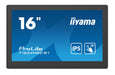 iiyama ProLite T1624MSC-B1 - LED monitor - 15.6" - touchscreen - 1920 x 1080 Full HD (1080p) - IPS - 450 cd/m² - 800:1 - 25 ms - HDMI - speakers - black, matte