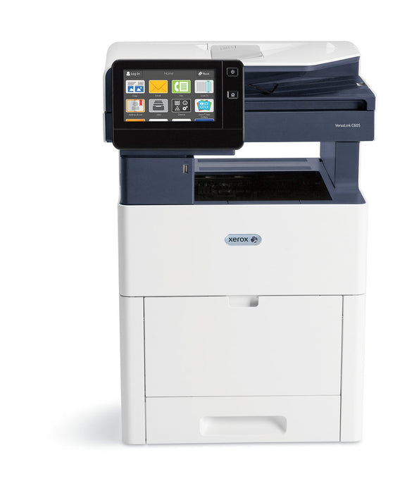 Xerox VersaLink C605V/X - Multifunction printer - colour - LED - 216 x 356 mm (original) - A4/Legal (media) - up to 53 ppm (copying) - up to 53 ppm (printing) - 700 sheets - 33.6 Kbps - Gigabit LAN, USB host, NFC, USB 3.0 - Sold