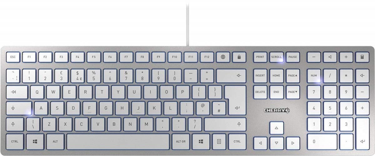 Best Value CHERRY KC 6000 SLIM Keyboard - Silver