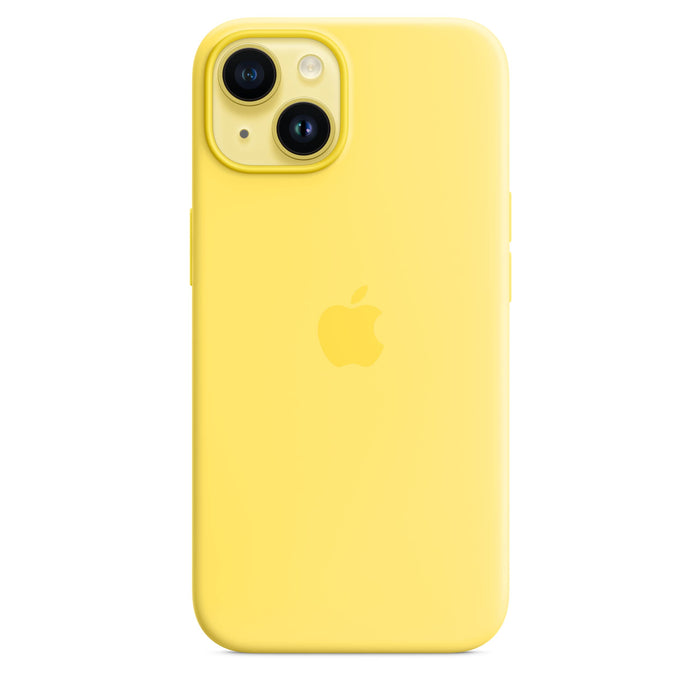 Apple - Back cover for mobile phone - MagSafe compatibility - silicone - canary yellow - for iPhone 14