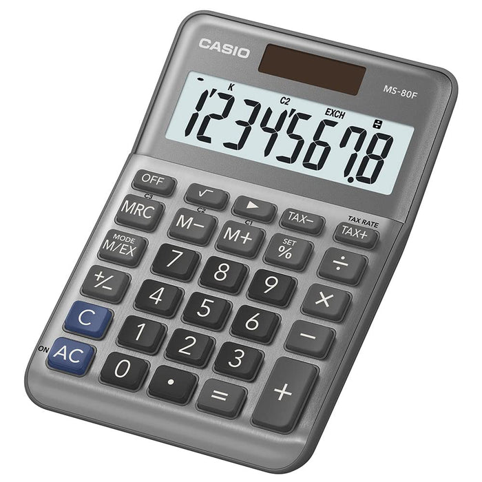 CASIO Destop Calculator MS-80F 8-Digit Grey