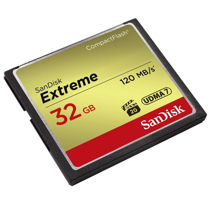 Best Value SanDisk Extreme 32 GB UDMA7 CompactFlash Card - Black/Gold