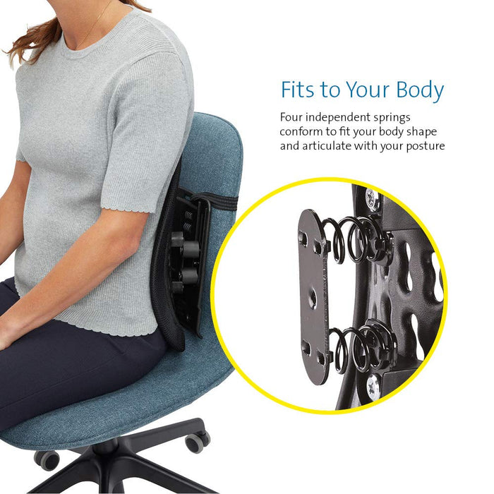 Best Value Kensington SmartFit Conform Back Rest - Ergonomic & Height Adjustable Lumbar Support Rest (K60412WW)