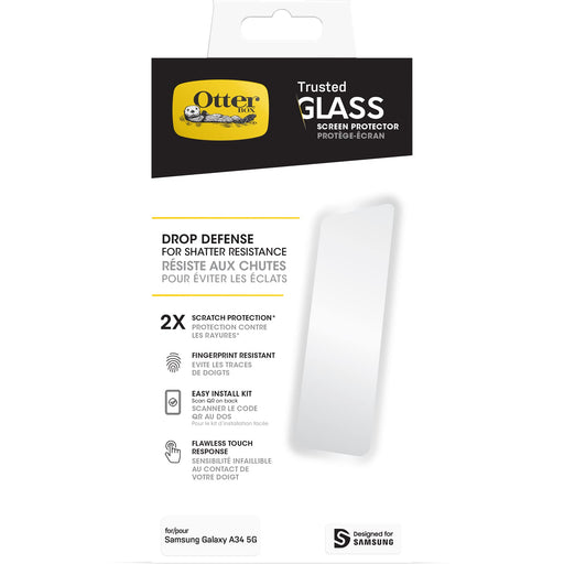 OtterBox Trusted Glass Galaxy A34 5G CLR