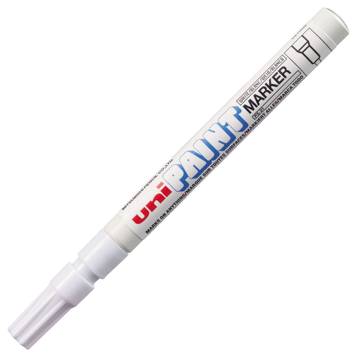 Best Value Uni-Ball 489411 Paint Marker Bullet Tip Fine Point Px21 Line Width 0.8-1.2mm White Ref 9001957 [Pack 12]