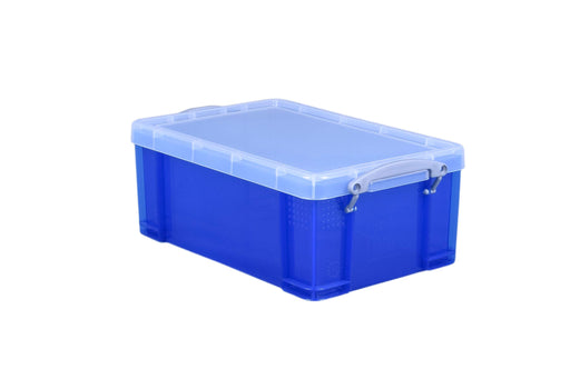 Best Value Really Useful 9 Litre Plastic Storage Box - LightBlue, Standard Packaging