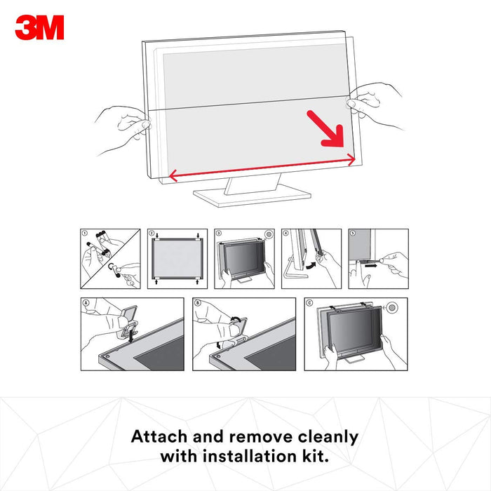 Best Value 3M PF322W Framed Privacy Filter for 22-23-Inch Widescreen Desktop