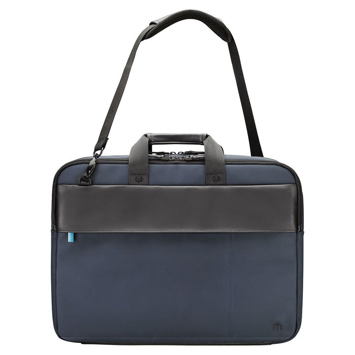 Mobilis 14 to 16 Inch 25 Percent Recycled Executive 3 Twice Briefcase Blue