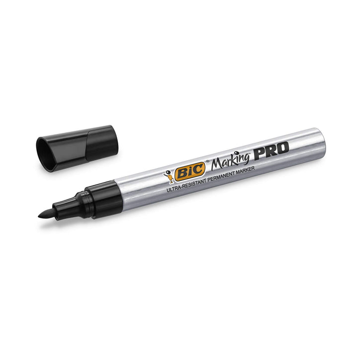 Best Value BIC Marking Pro Permanent Markers Medium Bullet Tip - Black, Box of 12