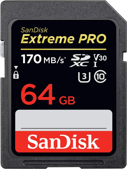 Best Value SanDisk Extreme PRO 64GB SDXC Memory Card up to 170MB/s, Class 10, U3, V30