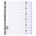 Best Value Exacompta Mylar Printed Indices, A4, 20 Parts (1-20) - White