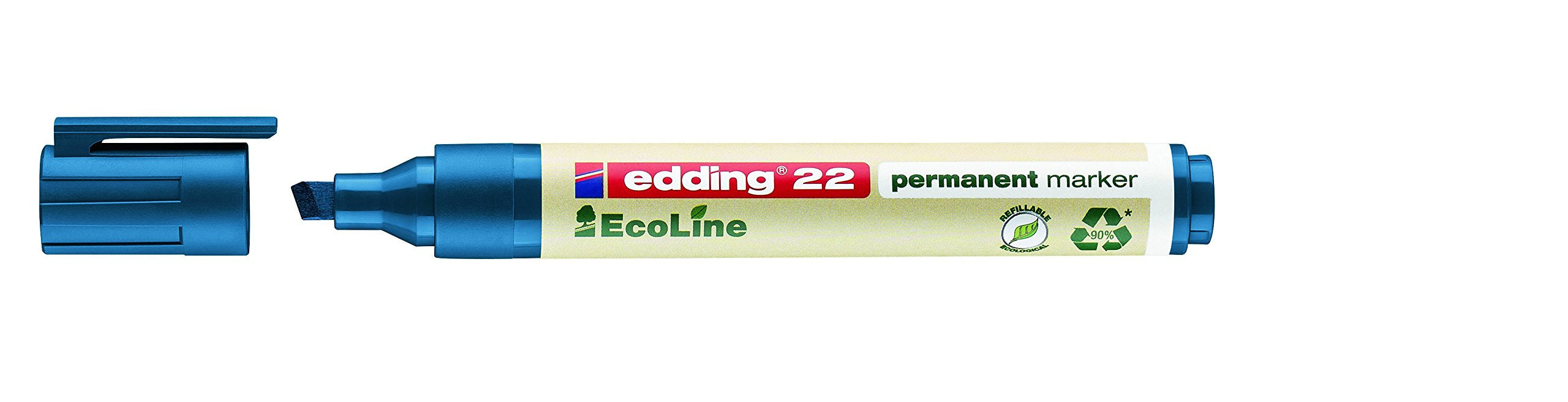 Best Value edding 22 Ecoline Permanent Marker - Blue (Box of 10)