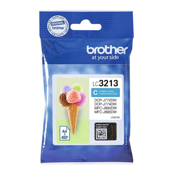 Best Value Brother LC-3213C Inkjet Cartridge, High Yield, Cyan, Brother Genuine Supplies