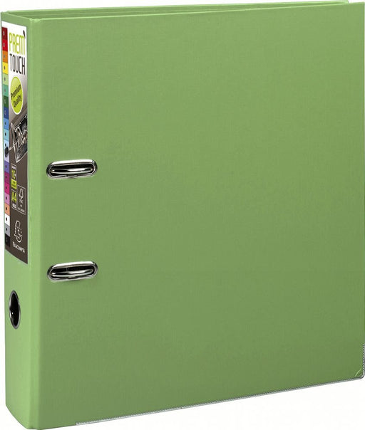 Best Value Exacompta Prem'Touch PP Lever Arch File, A4 Maxi, 80 mm Spine - Lime