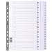 Best Value Exacompta Mylar Printed Indices, A4, 31 Parts (1-31) - White