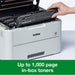 Best Value Brother DCP-L3510CDW Colour Laser Printer, Wireless and PC Connected, Print, Copy, Scan and 2 Sided Printing, A4